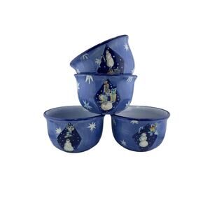 Sakura Winter Gifts Snowman Soup Bowls Set of 4 by Zulauf Designs